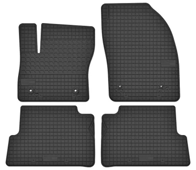 Image de Tapis de sol en caoutchouc pour Ford C-Max MK2 2011-2015 (monospace) – 4 pièces, noirs, sur mesure