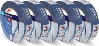 Produktbild von Scley 5x Malerband / Abdeckband 25 mm x 50 m „Serie 586”, Klebeband, Schutzband