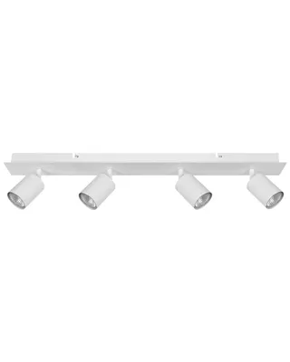 Zdjęcie produktu dla BELIANI Lampa sufitowa biała metalowa 70 cm 4-punktowa regulowane klosze matowe wykończenie nowoczesna