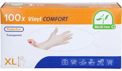 Produktbild von Einmal Handschuhe Vinyl puderfrei XL, 100 St HAS