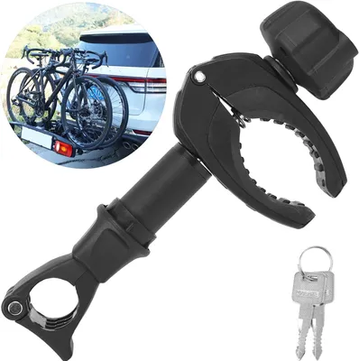 Produktbild von Rahmenhalter 25 cm, schwarz, abschließbar, 2,5 bis 3,0 cm, für Fahrradträger