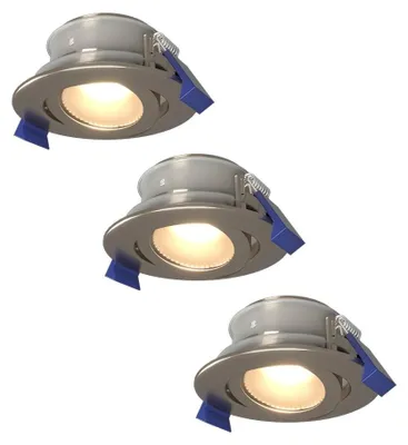 Image de HOFTRONIC - Spot LED encastrable Lima 4W 345lm 4000K IP65 GU10 inox 3 pièces