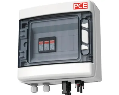 Produktbild von Kleinverteiler PV-Box PCE SOL-Line R76547 für PV mit 1 MPP 8TE aufputz 34 x 24,2 x 16 cm IP 65 weiß
