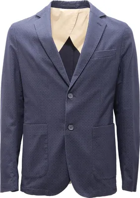 Produktbild von 2312AG giacca uomo ALPHA STUDIO blue Baumwolle pattern jacket man
