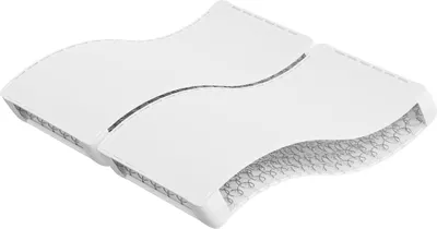 Zdjęcie produktu dla VidaXL 3206382, Materac sprężynowy, Średni, Biały, Ciemny Szary, Poliester, Tkanina, Poliester, 2000 mm