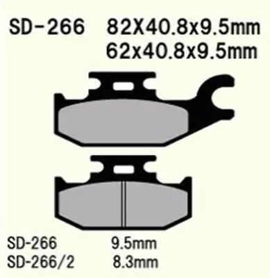 Image de Vesrah Vd-266 Plaquettes De Frein