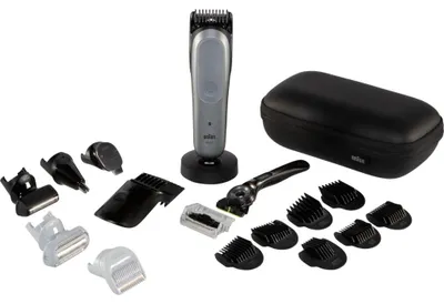 Obrázok produktu pre Braun AIO9540, Strieborná, Brada, Ucho, Hlava, Nos, Batérie, 120 min, Zabudovaná batéria