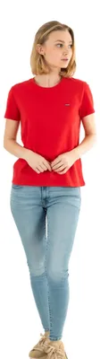 Produktbild von Levi's Damen Perfect Tee Script Red XXS