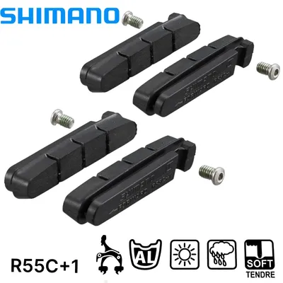 Produktbild von Shimano R55C+1 Bremsbeläge für Cartridge Rennrad Bremsschuhe (2 Paar)