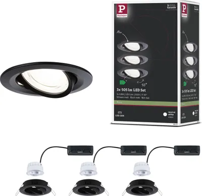 Produktbild von Paulmann LED Einbauleuchte Nova 3er-Set