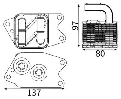 Produktbild von MAHLE Ölkühler Automatikgetriebe CLC 254 000S für VW POLO (9N)