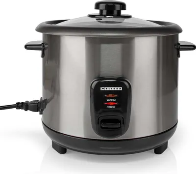 Produktbild von Melissa 16280024 - Reiskocher 1,5 l - 500 W - Antihaftbeschichtung - Dämpfeinsatz - Warmhaltefunktion - Automatische Abschaltung