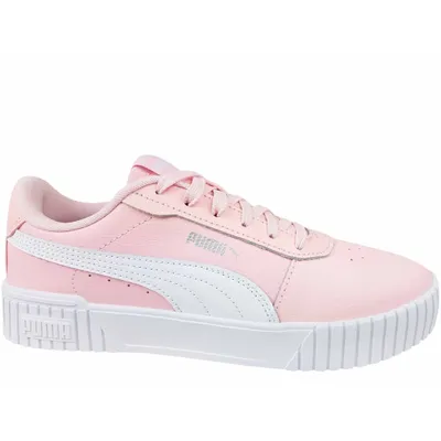 Produktbild von Puma dziewczęce sznurowane niskie trampki Carina 2.0 Jr różowo-białe, kolor:czerwony, rozmiar UK:5½