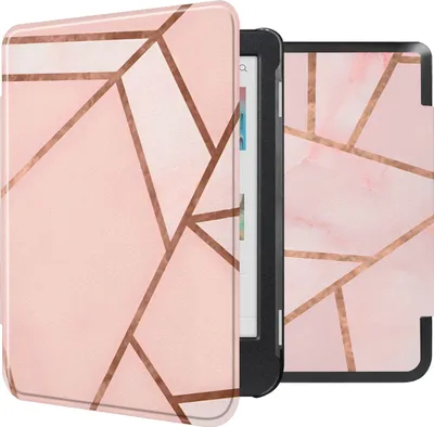 Immagine prodotto di Custodia rigida sottile imoshion Design con copertura per la notte per Kobo Clara Colour / Clara BW / Tolino Shine 5 / Shine Color - Rosa con motivi grafici