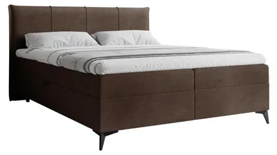 Produktbild von MIRJAN24 Boxspringbett mit zwei Bettkästen Eco Bis, Schlafzimmer Ehebett, Doppelbett mit Topper, Härtegrad H3 (Farbe: Vibe 26, Größe: 180x200 cm)