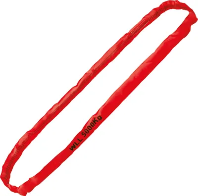 Produktbild von Safetytex Rundschlinge 5000kg Tragkraft, 6m Umfang, Hebeschlinge, rot