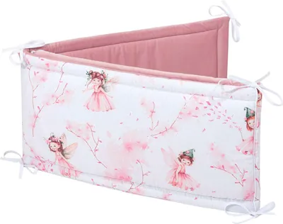 Produktbild von Little Fairy & Smokey Pink Soft Velvet Bettumrandung XXL