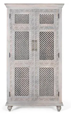 Zdjęcie produktu dla Szafa Zinna z drewna mangowego, 185 cm x 104 cm x 43 cm, Giner y Colomer