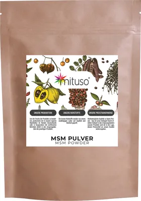 Produktbild von MSM Pulver 800g Premium Methylsulfonylmethan 99,9% rein, organischer Schwefel