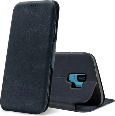 Produktbild von Shell Flip Case für Samsung Galaxy S9 Hülle Book Cover Handy Tasche mit Kartenfach Premium Schutzhülle