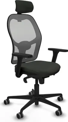 Image de Chaise de bureau avec appui-tête Piqueras y Crespo 3D036G2 Noir