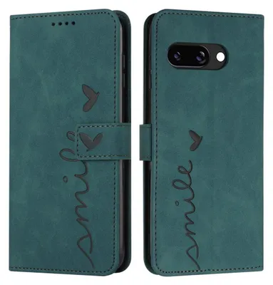 Produktbild von Google Pixel 9a Hülle - Coverup Smile Klapphülle - Grün