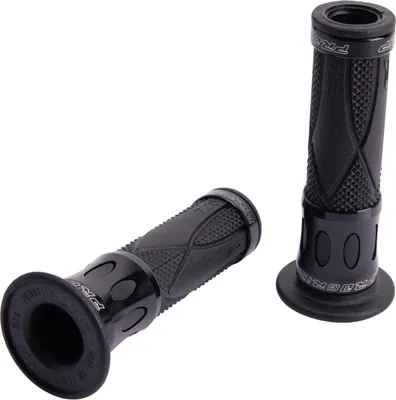 Produktbild von Progrip Griffgummi 728 Schwarz / Schwarz Offen Paar Ø22/25mm Länge 122mm