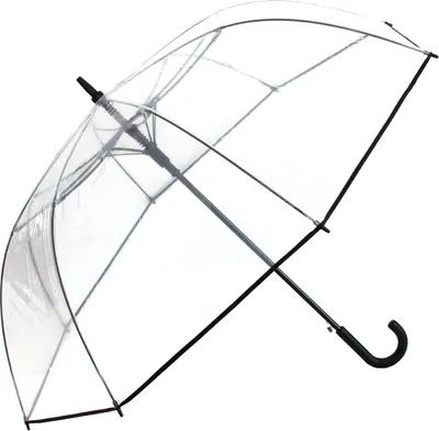 Produktbild von Regenschirm Transparent Durchsichtig Golfschirm Groß XXL Hochzeit Partnerschirm
