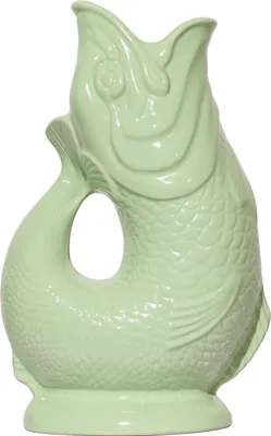 Produktbild von Gluckigluck Wasserkaraffe mit Gluckergeräusch, handgefertigt, ikonisches Design, Farbe:Pistazie, Fassungsvermögen:1,2 L