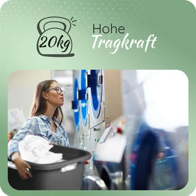 Productafbeelding van Novaliv Wasmandset: 2 x 25 liter + 2 x 40 liter. Set wasmanden, wasmanden, wasbakken voor badkamer, wasgoed, vuile was. Wasmanden, wasbakken, wasmand, wasbak, mand, opbergbox, wasbak