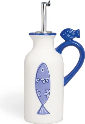 Image de Excelsa bouteilles de vinaigre/huile Ocean ceramic 150 cl blue