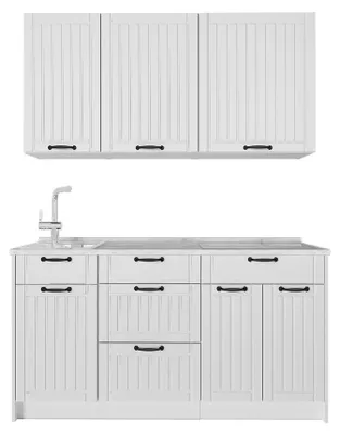 Imagen del producto de Cocina para solteros Vicco Fame-Line Blanco casa de campo/Blanco 150 cm sin encimera, Model 64834