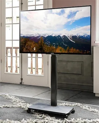 Immagine prodotto di Mobile TV su ruote da 1,5 m con base in legno da 20 mm per televisori da 32, 55, 65 e 70 pollici