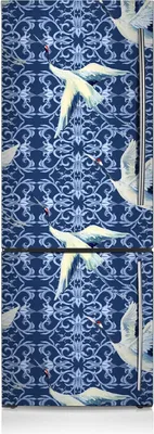 Produktbild von Dekoration Kühlschrank Aufkleber Magnete Küche Kühlschrankmagnete 60x180 cm - Chinesische Kräne.