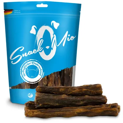 Image de SnackOMio, friandises pour chiens, délicieuse queue de bœuf, sans céréales, paquet de 1, 1 kg