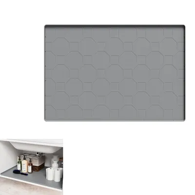 Produktbild von Katzentoiletten, Katzenklo Matte, 86x56cm Silikon, Groß, wasserdichte Katzenmatte,Leicht zu Reinigen, Grau