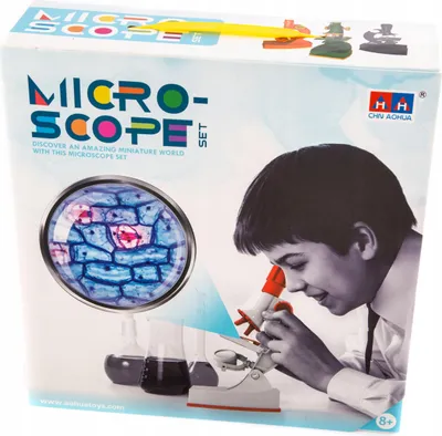 Zdjęcie produktu dla MIKROSKOP 300x ZESTAW DLA DZIECI Mały Naukowiec