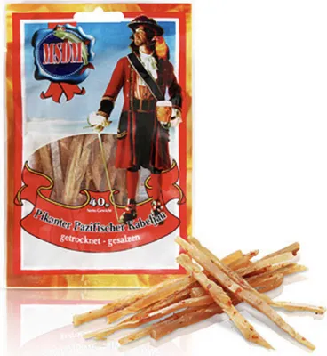 Produktbild von EuroAsia Trockenfisch Kabeljau Jerky Pikanter Gesalzen 36g