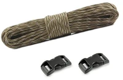 Produktbild von Paracord, 10-strängig - Nylonseil, 100 Fuß - Outdoor-Seil - Paracord-Set - Camping/Überleben - Vielseitig einsetzbar - Fallschirmseil