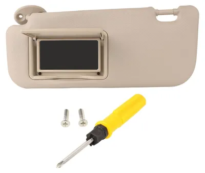 Image de Pare-soleil de haute qualité - Pare-soleil pour voiture - Réglable - Miroir de maquillage - Compatible avec les modèles Levin de 2014 à 2019 - Protection contre les reflets