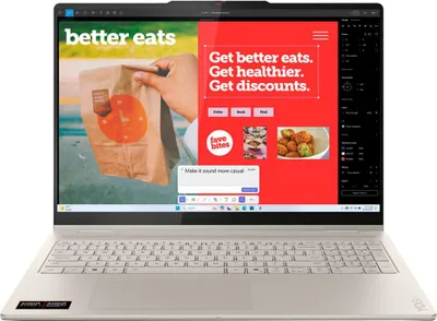Produktbild von Lenovo Yoga 7 2-in-1 16AKP10 Copilot+ PC AMD Ryzen AI 7 350 Hybrid (2-in-1) 40 6 cm (16 ) Touchscreen 2.8K 16 GB LPDDR5x-SDRAM 512 GB SSD Wi-Fi 7 (802.11be) Windows 11 Home