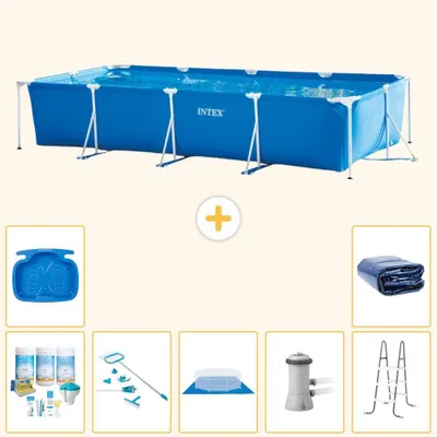 Immagine prodotto di Piscina fuori terra rettangolare - 450x220x84 cm - 8 elementi - Modello S20080