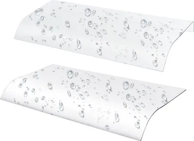 Produktbild von Jopassy Vordach 40 x 80cm Türdach Pultbogenvordach Überdachung PET Transparentes Haustür Haustürvordach