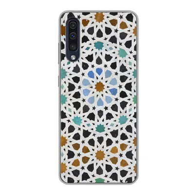 Produktbild von MuchoWow® Handyhülle Schutzhülle Hülle für Samsung Galaxy A30s Ein marokkanisches Mosaikdetail Silikon Softcase Handy Hülle - Karteninhaber