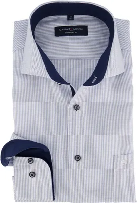 Produktbild von Comfort Fit Hemd Casa Moda hellblau weiß