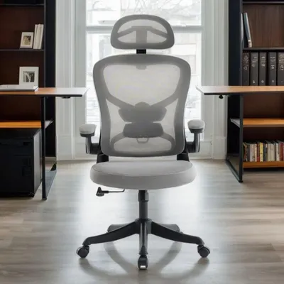 Immagine prodotto di Sedia da ufficio - Sedia ergonomica - Sedia girevole - Sedia per ufficio - Supporto lombare regolabile
