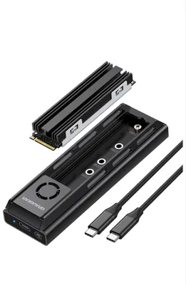 Produktbild von GRAUGEAR G-M205-20G-F, SSD, M.2, M.2, USB 3.2 Gen 2 (3.1 Gen 2) Type-C, Schwarz, Aluminium
