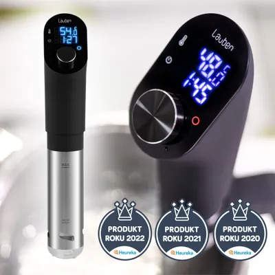 Obrázok produktu pre Lauben SV01, Ponorné varič s cirkuláciou Sous vide, Čierna, Strieborná, 20 °C, 95 °C, Otočné, LED