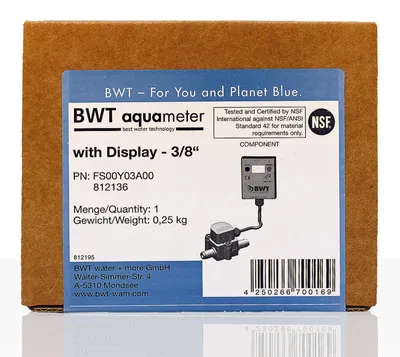 Produktbild von BWT Aquameter mit LCD-Anzeige 3/8"