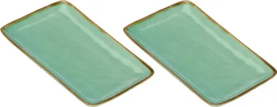 Produktbild von Rose&Tulipani Set mit 2 rechteckigen Tabletts 27x19 cm R134602719Z